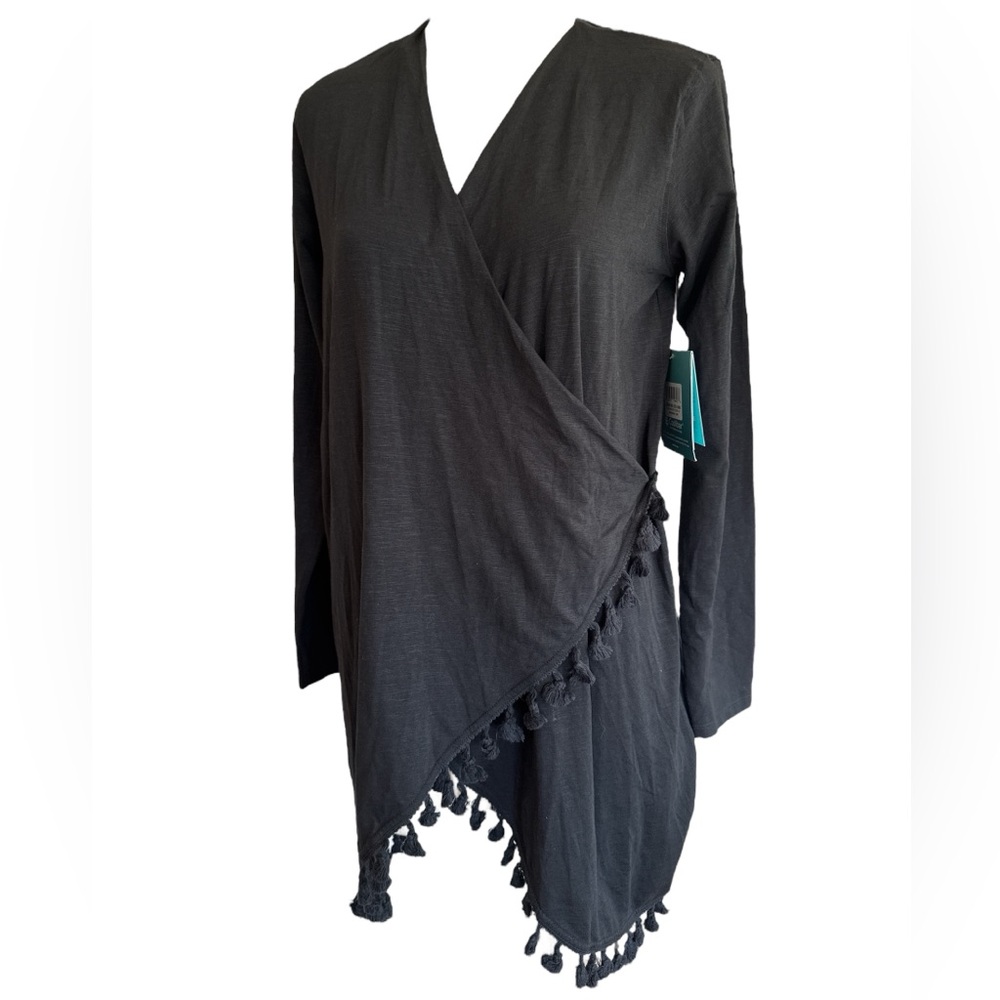 Coolibar NWT San Clemente Cover Black UPF Coverup NWT XS
